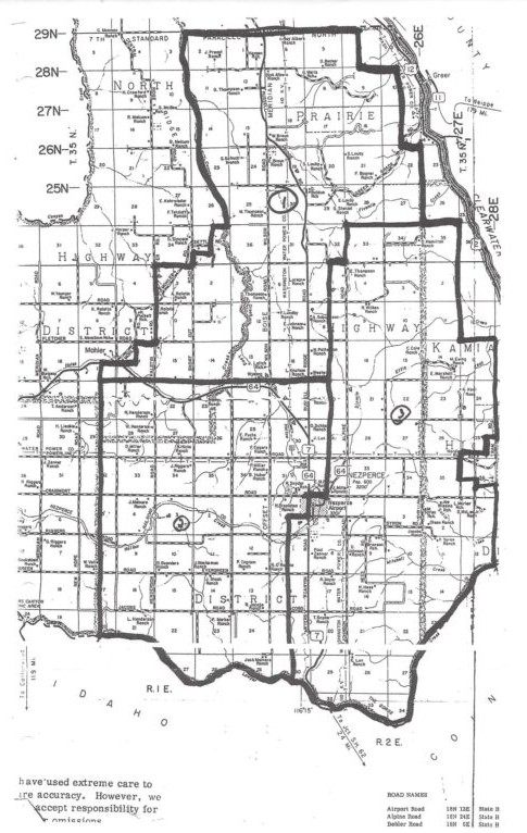 Russell Cemetery District Map